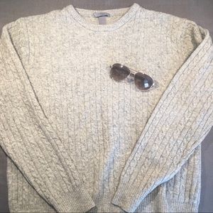 Men's H&M Gray Wool Sweater - Fitted & Clean!